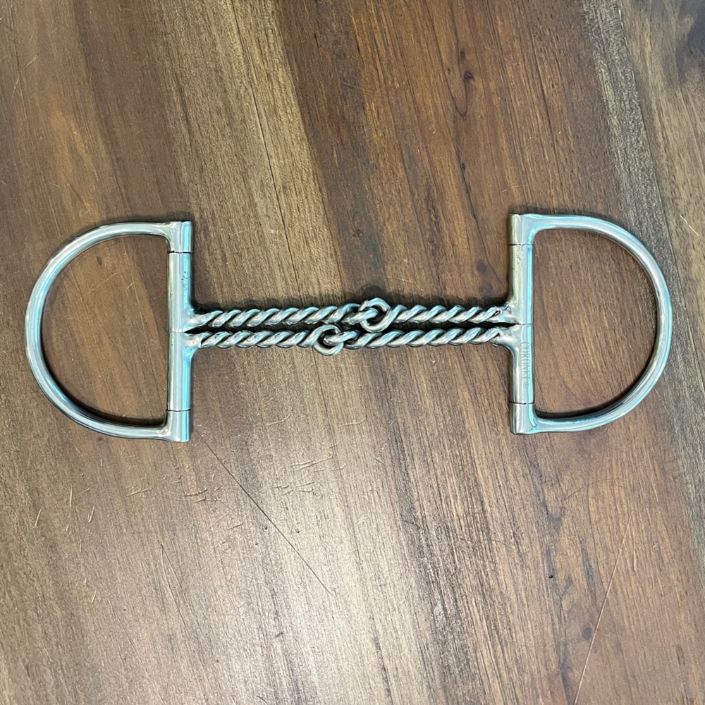Coronet D Ring Horse Bit Twisted Wire English Bit